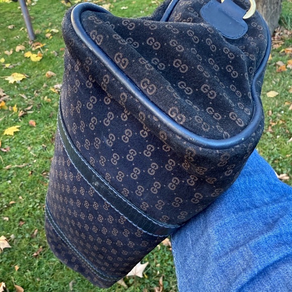 Gucci Vintage Suede Satchel - Picture 14 of 16